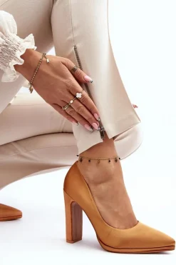 Best Czółenka Na Słupku Camel Piatti Damskie Czółenka Klasyczne