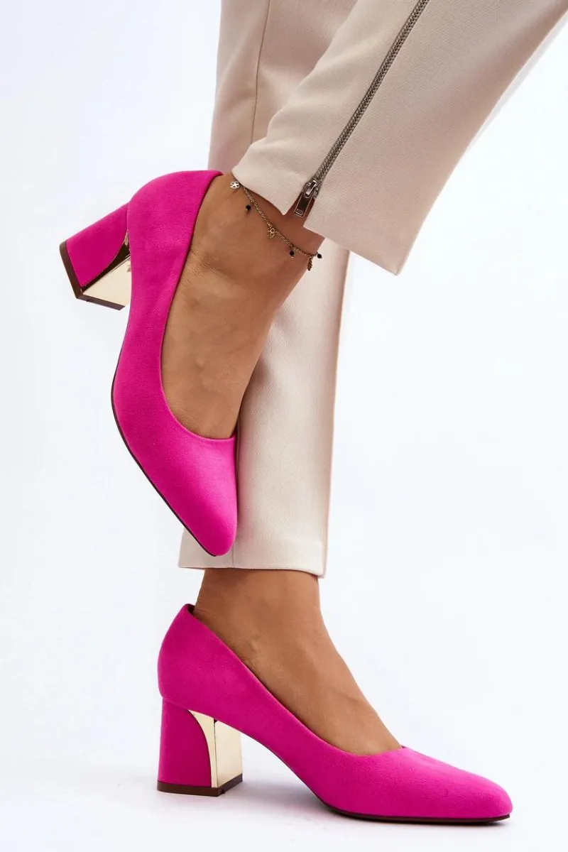 Czółenka Zamszowe|Czółenka Na Słupku>Boto Czółenka Na Słupku Fuksja Stelloria