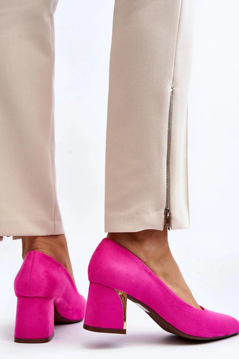 Czółenka Zamszowe|Czółenka Na Słupku>Boto Czółenka Na Słupku Fuksja Stelloria