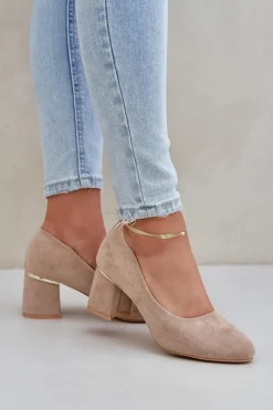 Czółenka Zamszowe|Czółenka Na Słupku><noscript><img width=