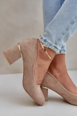 Czółenka Zamszowe|Czółenka Na Słupku><noscript><img width=