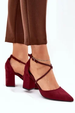 Czółenka Zamszowe|Czółenka Na Słupku><noscript><img width=