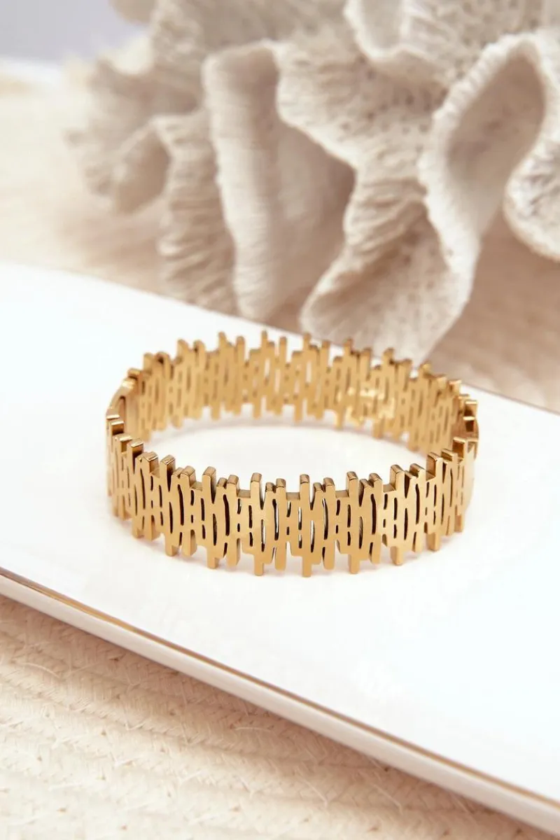 Bransoletki>Glam Chic Damska Bransoleta Ze Stali Nierdzewnej Złota