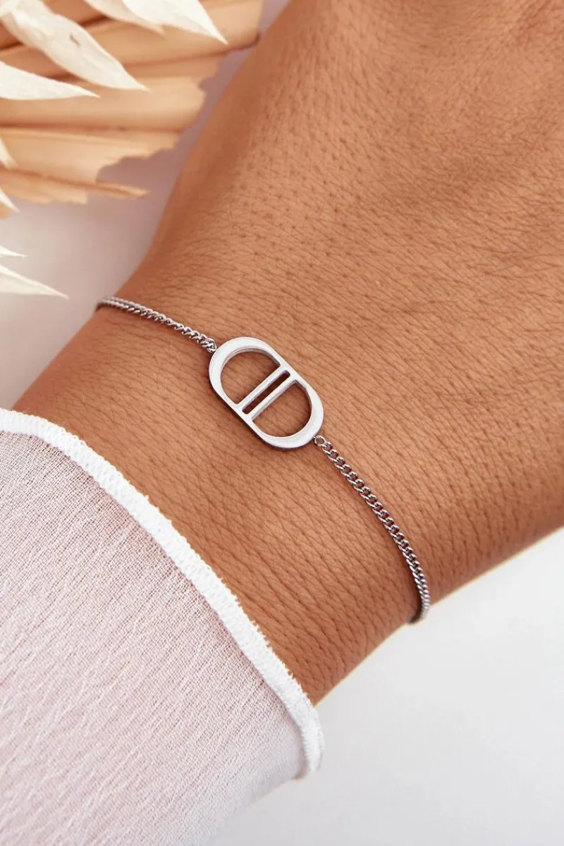 Discount Damska Bransoletka Ze Stali Nierdzewnej Srebrna Bransoletki