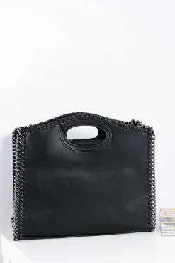 Discount Damska Czarna Duża Torba Kuferek Łańcuch Torebki Nobo|Torebki Kuferki