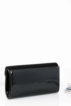 Discount Damska Czarna Zamszowa Kopertówka Łańcuszek Kopertówki