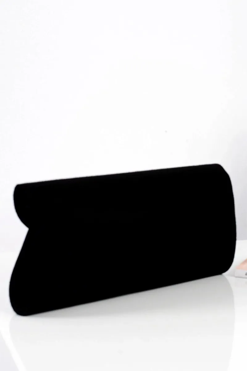 Discount Damska Czarna Zamszowa Kopertówka Kopertówki