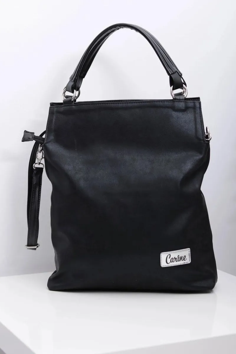 Torebki Klasyczne>Boto Damska Duża Czarna Klasyczna Torba