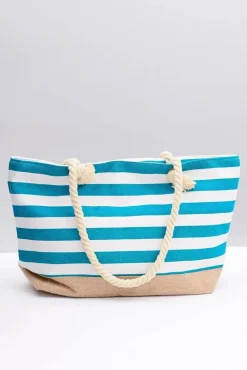 Outlet Boto Damska Duża Marynarska Torebka Plażowa Morska Zieleń