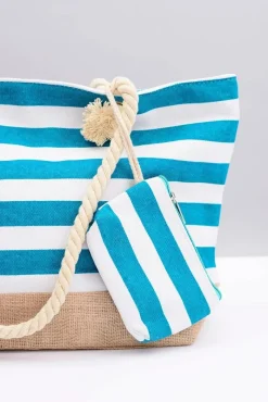 Outlet Boto Damska Duża Marynarska Torebka Plażowa Morska Zieleń