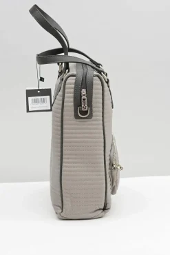 Damska Duża Pikowana Szara Torba Torebki Nobo