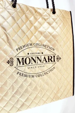 Hot Monnari Damska Duża Torba Shopper NBAG0030-023 Złota