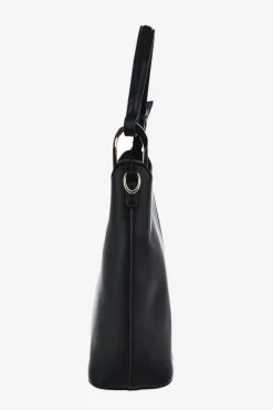 Best Damska Mała Torebka Z Eko Skóry Big Star OO574133 Czarna Torebki Kuferki|Torebki Klasyczne