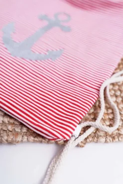 Hot Boto Damska Marynarska Torebka Czerwona Worek Plażowy