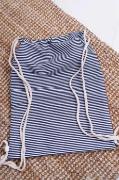 New Damska Marynarska Torebka Granatowa Worek Plażowy Torebki Plażowe