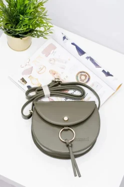 Discount Monnari Damska Oliwkowa Stylowa Listonoszka