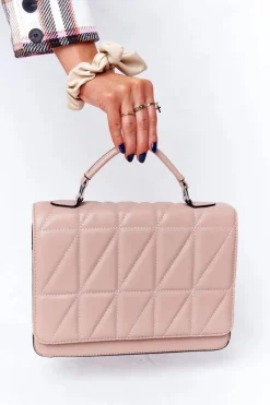 Torebki Klasyczne|Listonoszki>Boto Damska Pikowana Teczka Listonoszka Monaco Nude