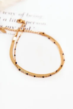 Hot Damska Podwójna Bransoletka Na Nogę Złota Bransoletki