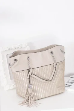 Torebki Klasyczne>Boto Damska Szara Klasyczna Torebka z Frędzlem