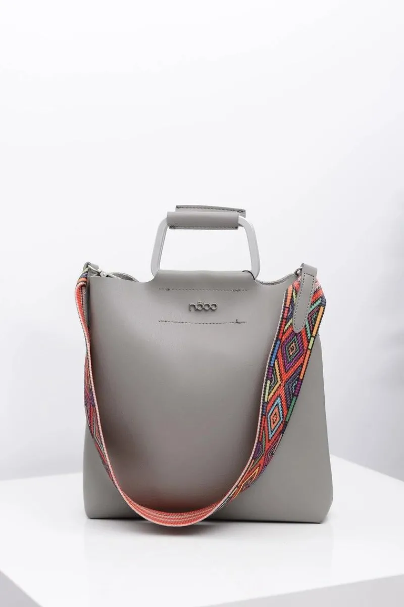 Nobo Damska Szara Torba Worek z Mini Torebką
