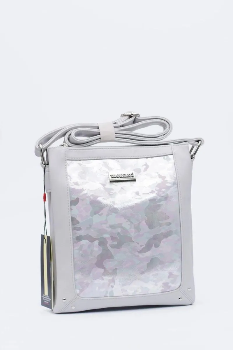 Torebki Monnari|Torebki Klasyczne>Monnari Damska Szara Torebka Listonoszka