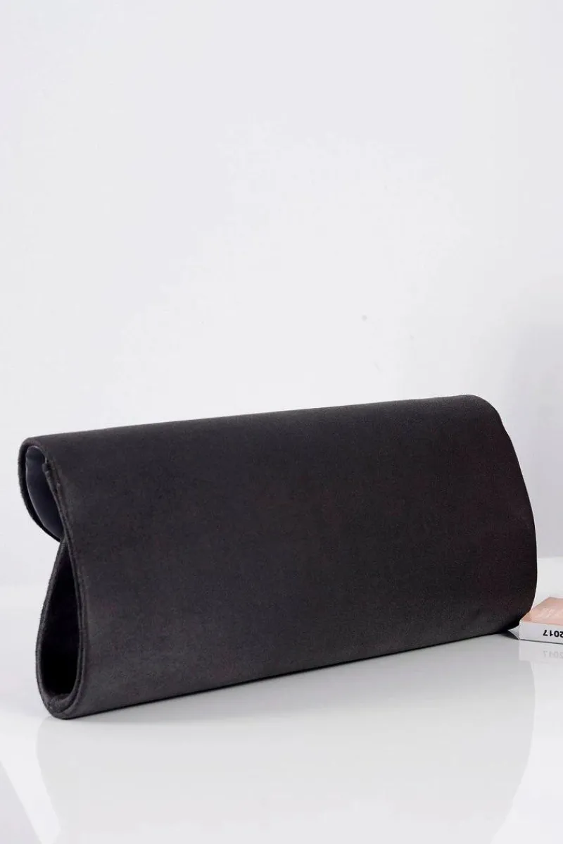 Clearance Damska Szara Zamszowa Kopertówka Kopertówki