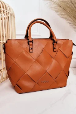 Best Nobo Damska Torba Shopper NBAG-K1250 Brązowa