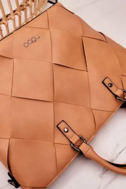 New Damska Torba Shopper NBAG-K1250 Beżowa Torebki Nobo|Torebki Klasyczne