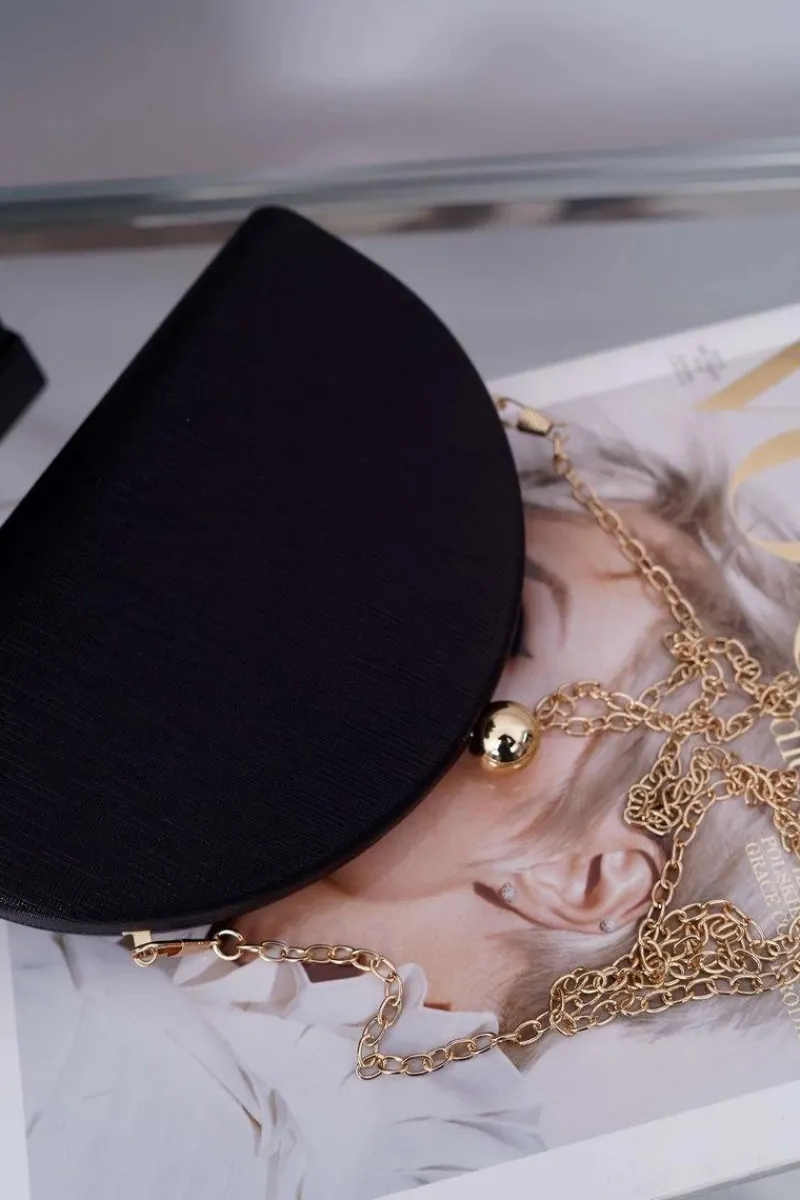 Hot Boto Damska Torebka Czarna Wieczorowa