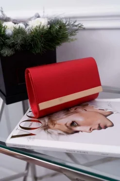 Hot Boto Damska Torebka Czerwona Elegancka Kopertówka