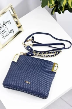 Clearance Damska Torebka Granatowa Pikowana Listonoszka Torebki Nobo|Listonoszki