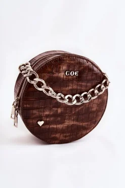 Torebki Kuferki|Torebki Klasyczne></noscript>GOE Damska Torebka Kuferek ZNJ027 Brązowa