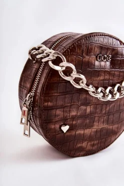 Torebki Kuferki|Torebki Klasyczne></noscript>GOE Damska Torebka Kuferek ZNJ027 Brązowa