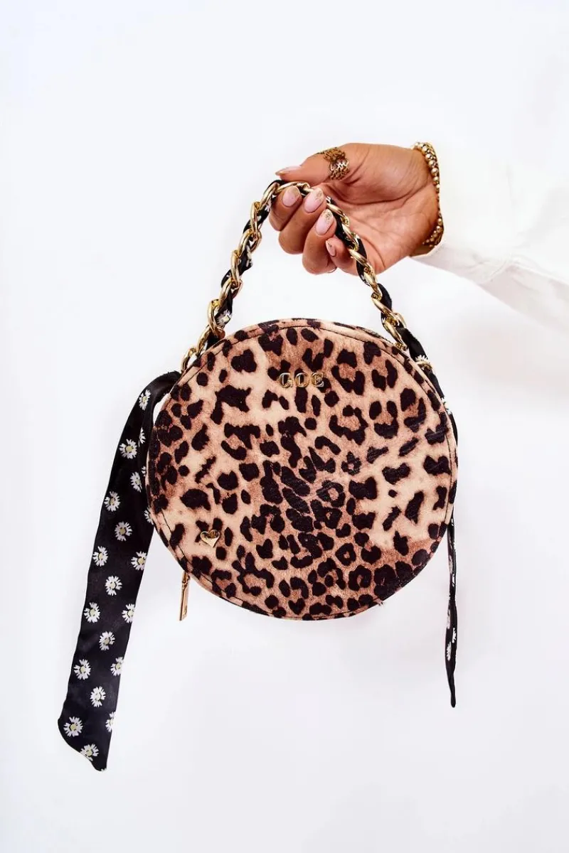 Best GOE Damska Torebka Kuferek ZNJ025 Brązowa