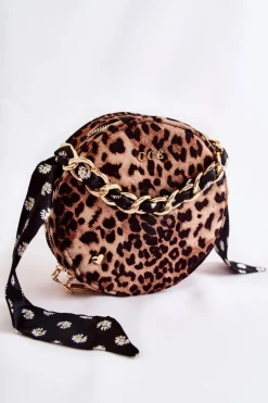 Best GOE Damska Torebka Kuferek ZNJ025 Brązowa