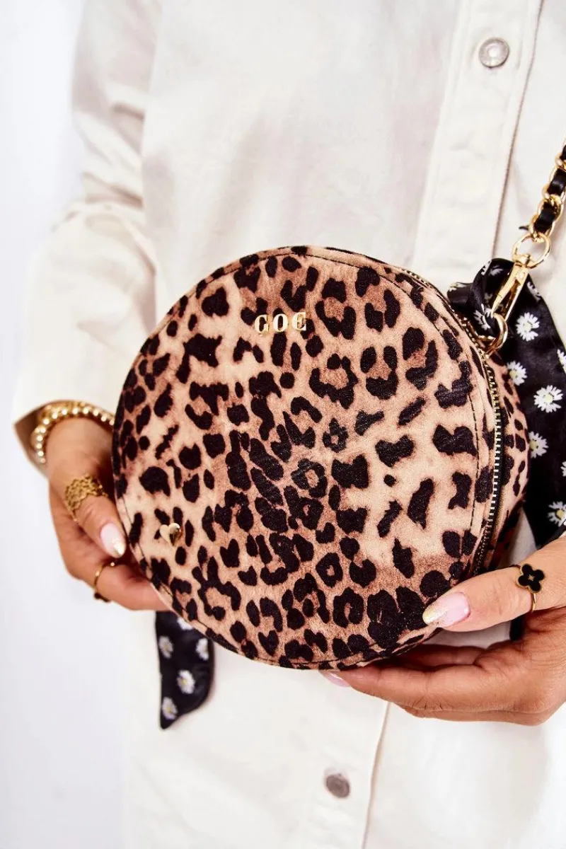 Best GOE Damska Torebka Kuferek ZNJ025 Brązowa