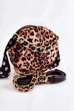 Best GOE Damska Torebka Kuferek ZNJ025 Brązowa