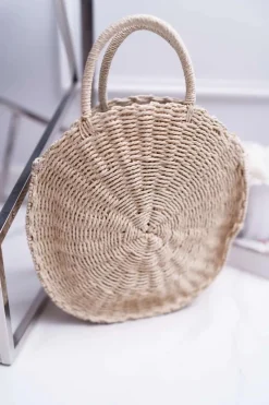 Torebki Klasyczne>Boto Damska Torebka Pleciona Octario Beżowa