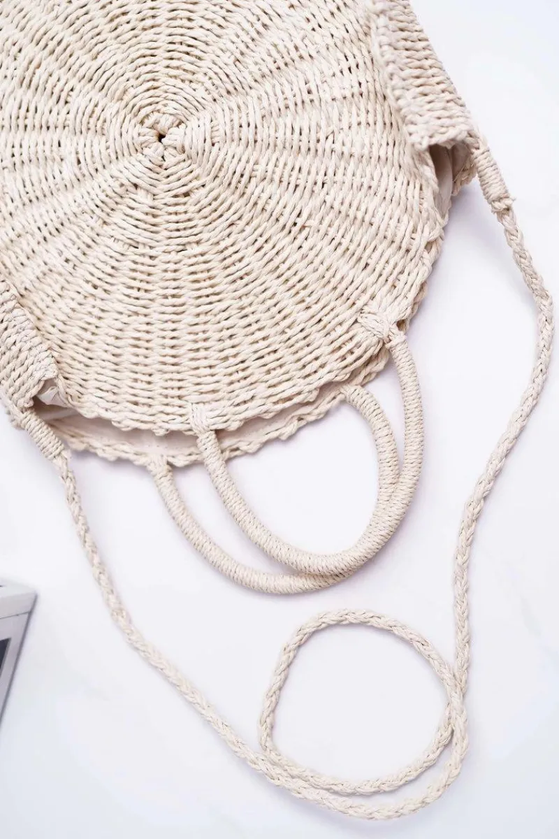 Torebki Klasyczne>Boto Damska Torebka Pleciona Octario Beżowa