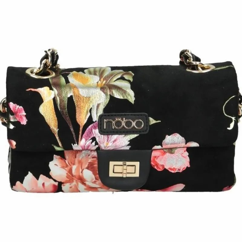 Sale Nobo Damska Torebka W Kwiaty NBAG-F0950-C020 Czarna