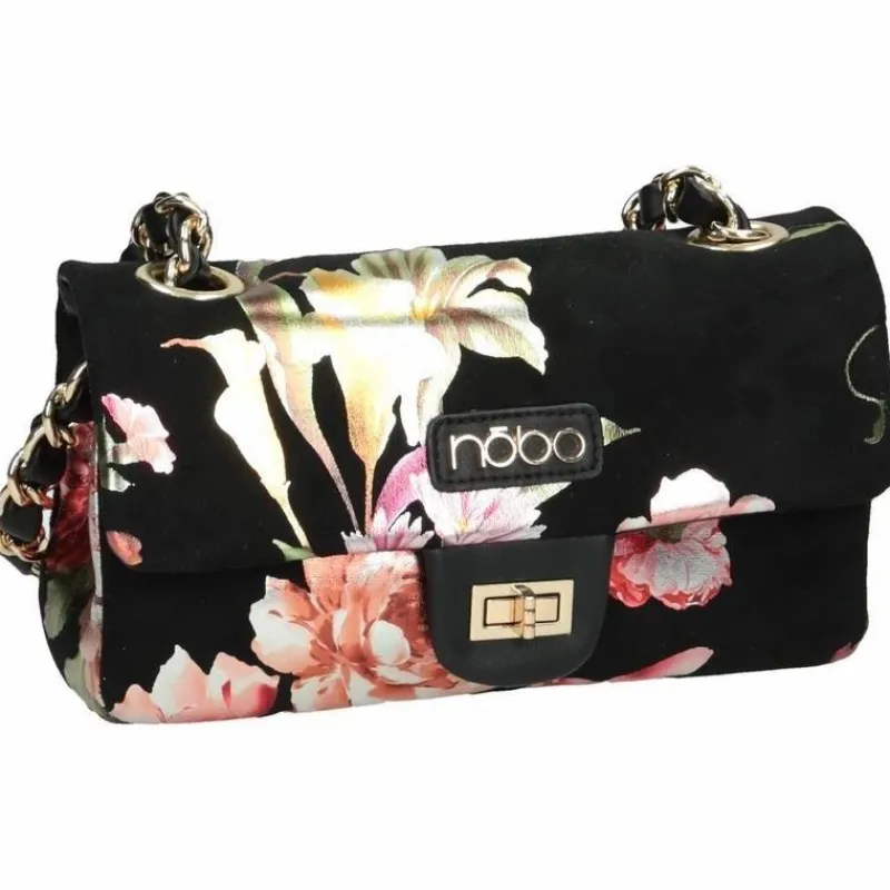 Sale Nobo Damska Torebka W Kwiaty NBAG-F0950-C020 Czarna