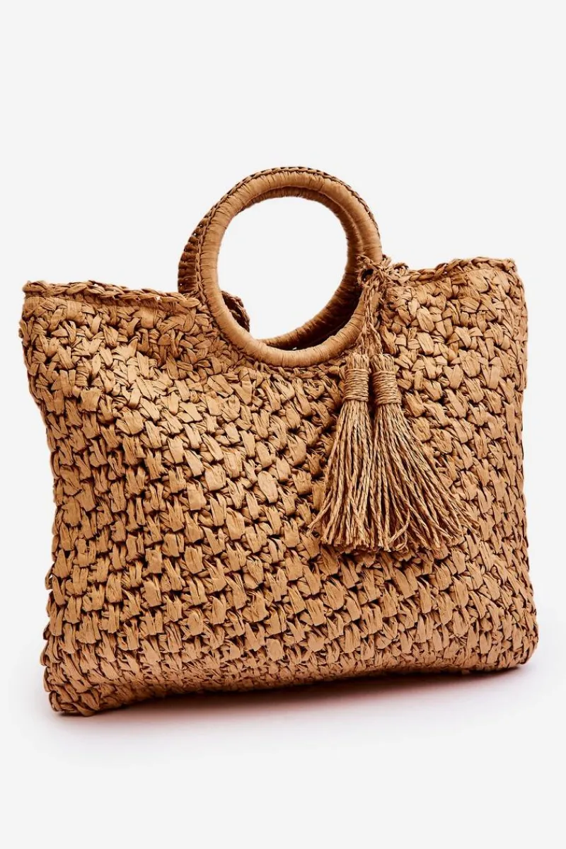 Torebki Klasyczne|Listonoszki>Boto Damska Torebka Z Frędzlami Beżowa