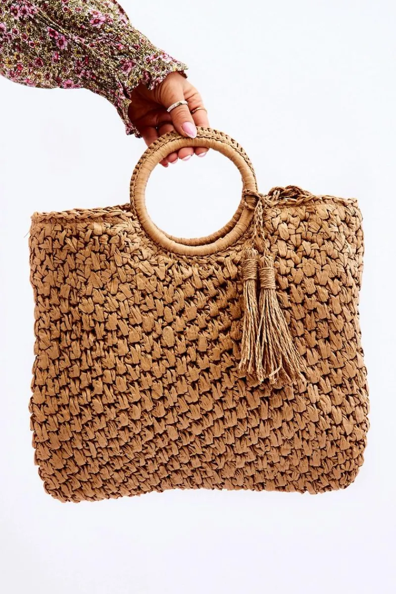 Torebki Klasyczne|Listonoszki>Boto Damska Torebka Z Frędzlami Beżowa