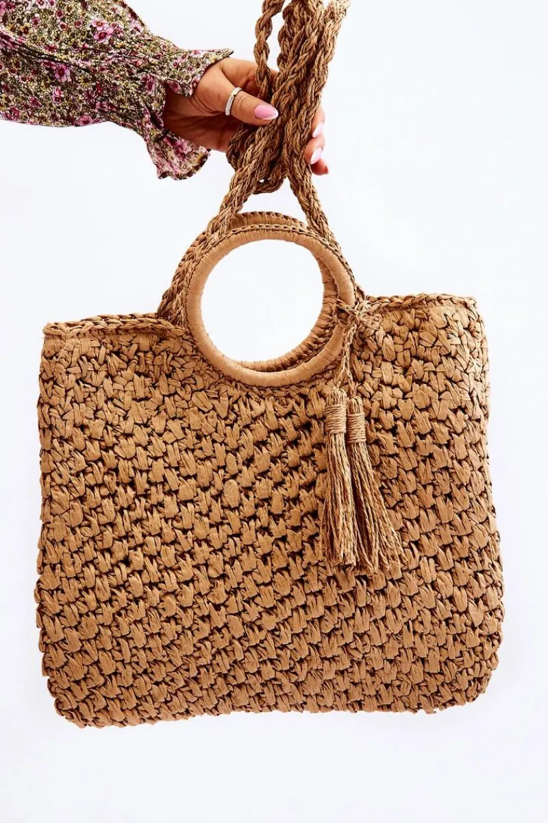 Torebki Klasyczne|Listonoszki>Boto Damska Torebka Z Frędzlami Beżowa