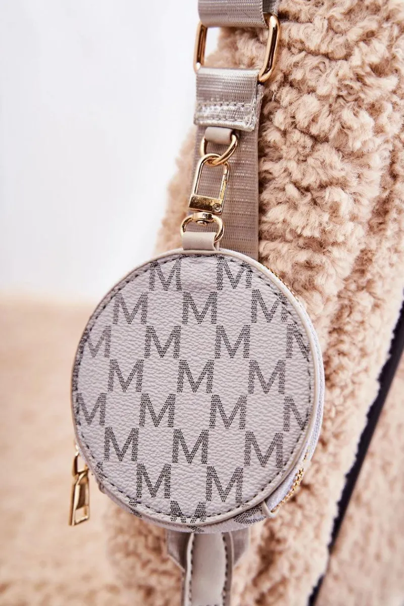 Torebki Klasyczne|Listonoszki>Boto Damska Torebka Z Portmonetką 3w1 Szara Bormea