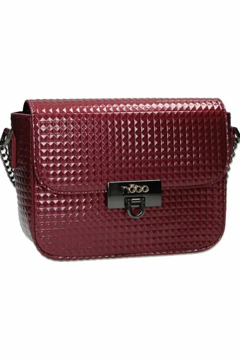 Best Nobo Damska Wieczorowa Torebka NBAG-F0040-CM05 Bordowa