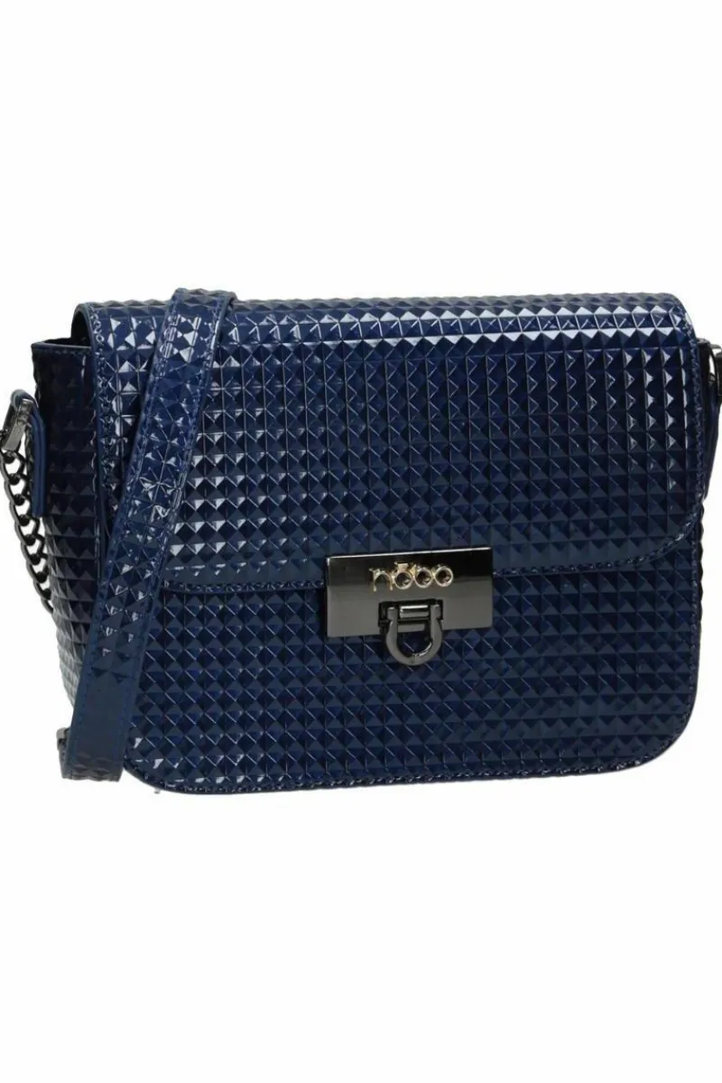 New Damska Wieczorowa Torebka NBAG-FF0040-C013 Granatowa Torebki Nobo