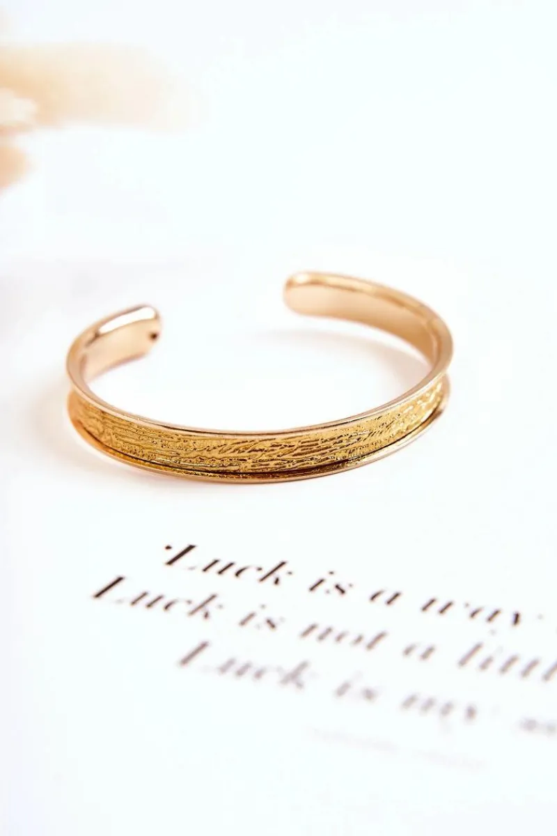 Discount Damska Wsuwana Bransoletka Z Tłoczeniem Złota Bransoletki