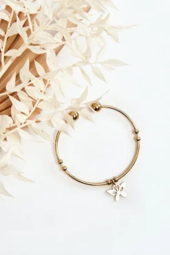 Best Boto Damska Wsuwana Stalowa Bransoletka Motyl Złota Złoty