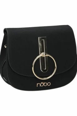 Clearance Nobo Damska Zamszowa Torebka Czarna NBAG-F0180-C020